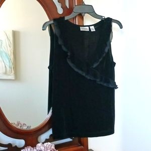 Chico's Traveler's Black Top Size 2